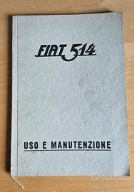 Libretti uso manutenzione Fiat 514 e 503