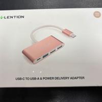 Lention Hub USB C, adattatore 4in1 -USB C- Usb3.0