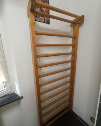 Spalliera svedese in legno artigianale – molto sol