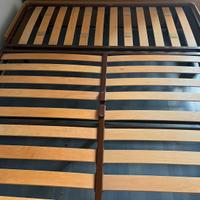 Rete matrimoniale con doghe in legno