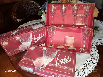 Bicchieri liquore  in cristallo Capri Crystal