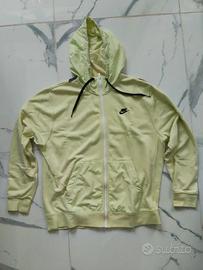 Felpa Nike con Zip e Cappuccio – Verde Lime / Past