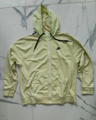 Felpa Nike con Zip e Cappuccio – Verde Lime / Past