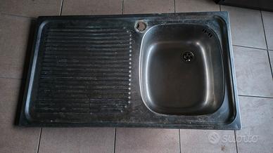 Lavabo cucina 1 pozzetto in acciaio inox 