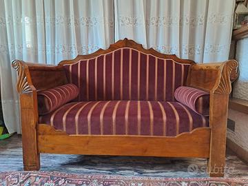 Divano a barca fine ‘800 Luigi Filippo