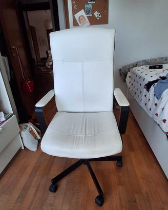 Sedia da ufficio girevole IKEA MILLBERGET Bianca