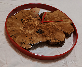 Orologi da parete in legno di ulivo