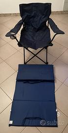 Sedia + tappetino pieghevole – usato una volta