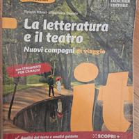 libro scolastico "la letteratura e il teatro"
