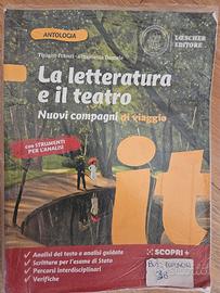 libro scolastico "la letteratura e il teatro"