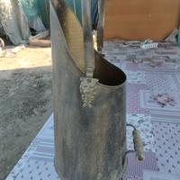 portaombrelli antico in ottone 