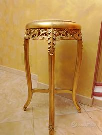 tavolino foglia oro