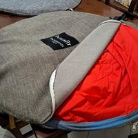 Fondale mt 1,4x1,80 rosso ripiegabile con custodia