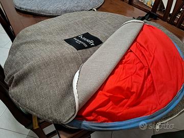 Fondale mt 1,4x1,80 rosso ripiegabile con custodia