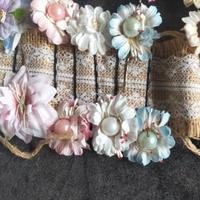 Coppia mollette floreali per capelli