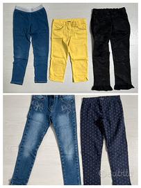 Pantaloni leggings\jeans BENETTON,CHICCO 7/8 anni