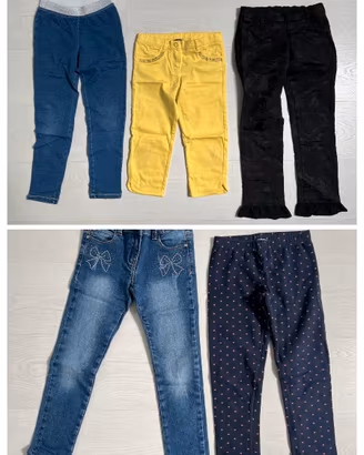 Pantaloni leggings\jeans BENETTON,CHICCO 7/8 anni