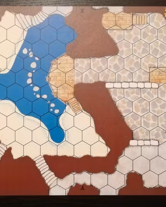 Due mappe ad esagoni per D&D Pathfinder Cry Havoc