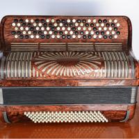 Fisarmonica Scandalli Marrone 120 bassi rara