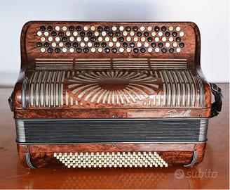 Fisarmonica Scandalli Marrone 120 bassi rara