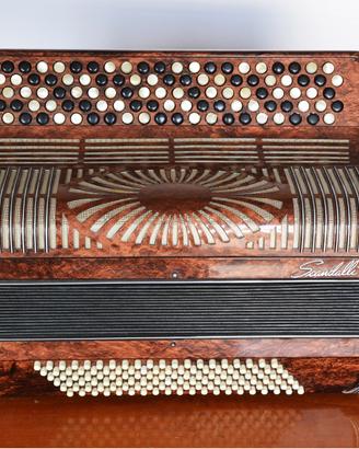 Fisarmonica Scandalli Marrone 120 bassi rara