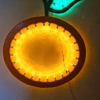 Luminaria in legno da esterno arancia/limone