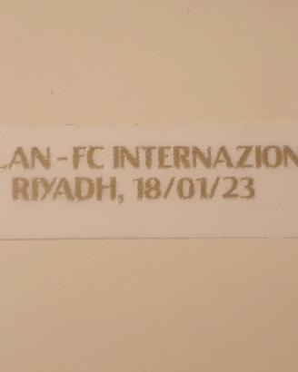Toppa / Patch Match Detail Supercoppa Milan Inter