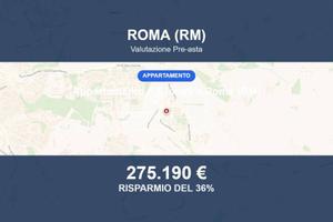 Immobile in asta di 112 m² con box auto a Roma