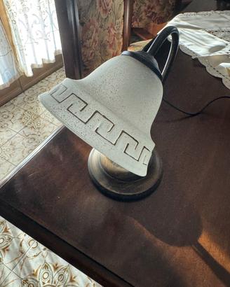 Abat-jour Lampada da Tavolo 28 cm Vintage Funziona