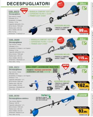 Decespugliatori a partda 99€