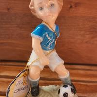 Scultura in Porcellana Fine Statua Calciatore 