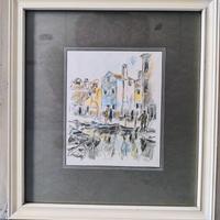 4 quadri a matita e pastello Marco Vellani Marchi 