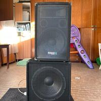 Casse Ibiza sound  sub attivo +speaker