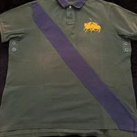 Polo Maniche Corte Ralph Lauren Verde/Blu XXL