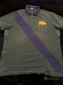 Polo Maniche Corte Ralph Lauren Verde/Blu XXL
