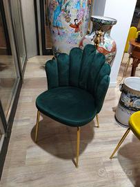 sedia imbottita modello flower