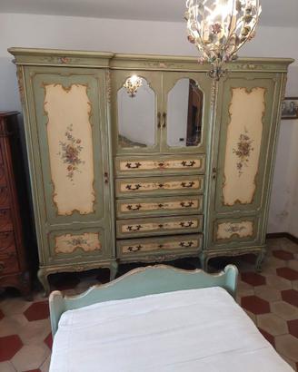 camera da letto vintage stile veneziano