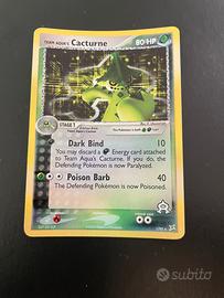 Team Aqua’s Cacturne 1/95 Holo EX Pokemon