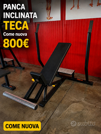 Tre panche professionali TECA fitness