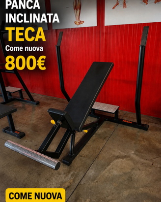 Tre panche professionali TECA fitness