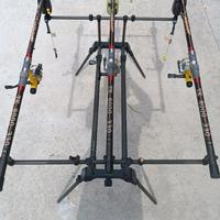 Rod pod+canne+attrezzature