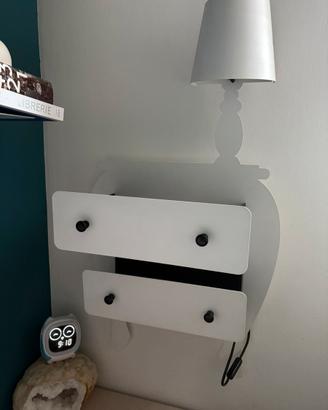 Comodino moderno a muro