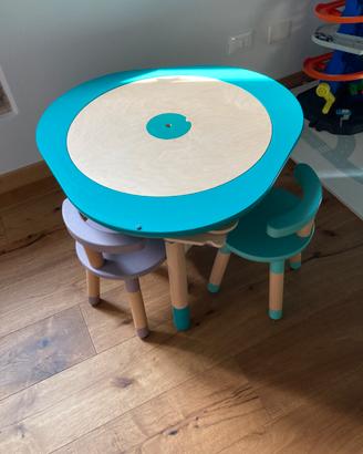 Tavolino stokke mutable con sgabellini
