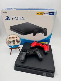 PlayStation 4 Slim 500 GB completa + 2 controller