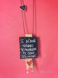Collana Frasi Ciniche fatta a mano
