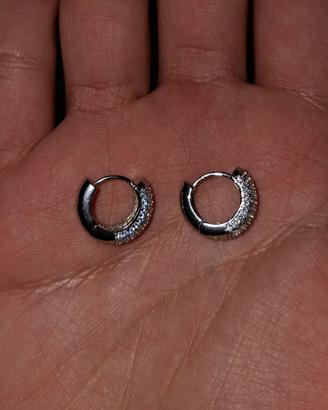 Orecchini Pavè in argento 925