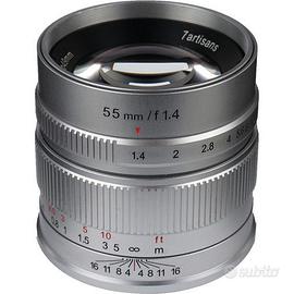 NUOVO 7ARTISANS 55MM F/1.4 SILVER (SONY E)