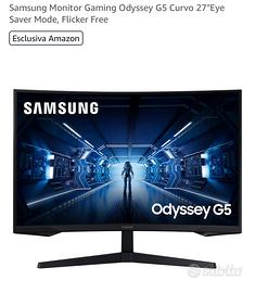 Monitor Samsung odyseey g5 27" curvo (c23g57)