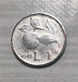 1 Lira Repubblica Italiana 1946 (Fac simile)