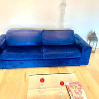 Divano 3 posti blu